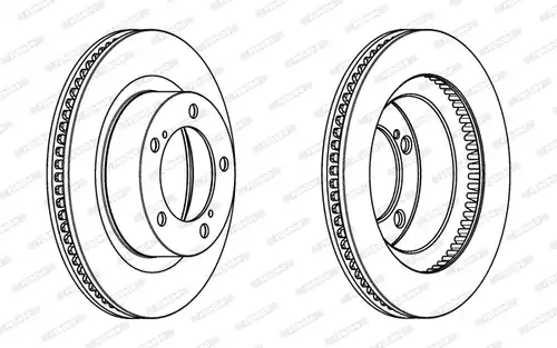 спирачен диск FERODO DDF1798C-1