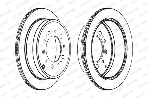 спирачен диск FERODO DDF1799