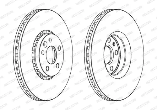 спирачен диск FERODO DDF1801C