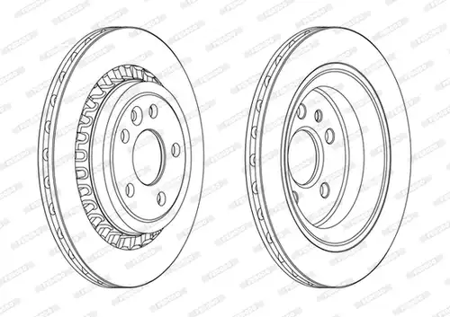 спирачен диск FERODO DDF1802C