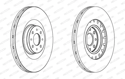 спирачен диск FERODO DDF1806
