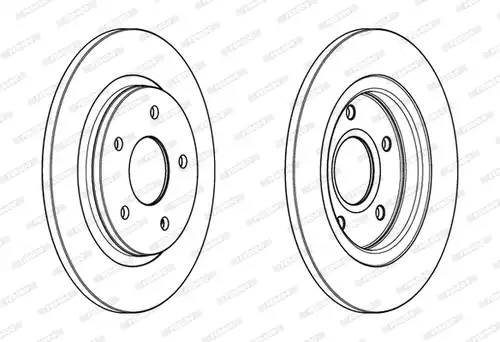 спирачен диск FERODO DDF1808C