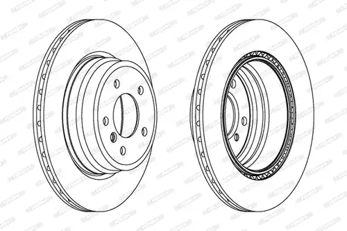 спирачен диск FERODO DDF1812C