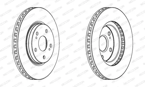 спирачен диск FERODO DDF1814C