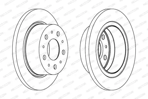 спирачен диск FERODO DDF1823