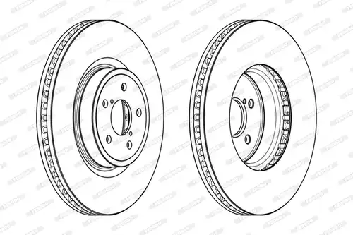 спирачен диск FERODO DDF1841C-1