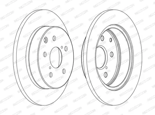 спирачен диск FERODO DDF1846C