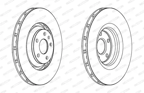 спирачен диск FERODO DDF1847C