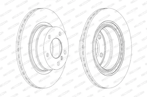 спирачен диск FERODO DDF1851