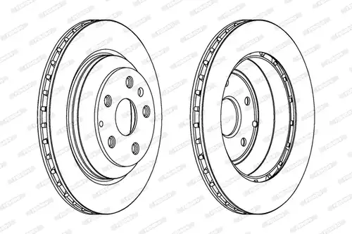 спирачен диск FERODO DDF1855C