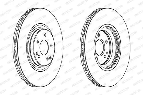 спирачен диск FERODO DDF1856C