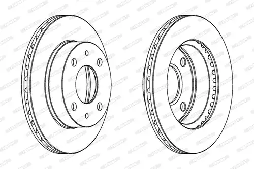 спирачен диск FERODO DDF1858