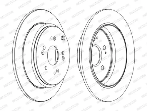 спирачен диск FERODO DDF1860C