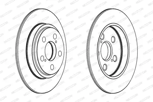 спирачен диск FERODO DDF1866