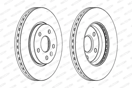 спирачен диск FERODO DDF1869C