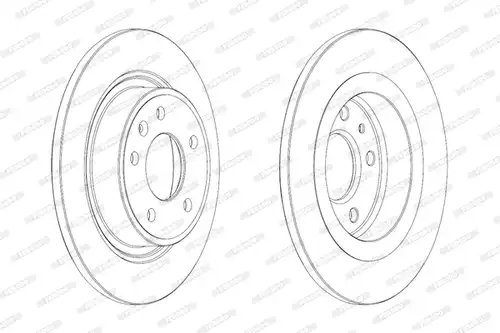 спирачен диск FERODO DDF1871