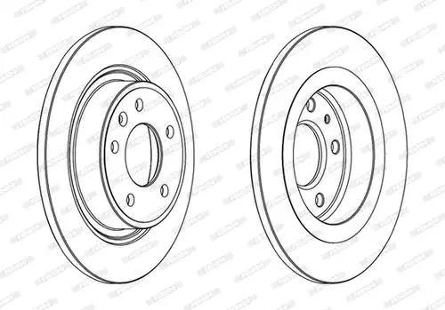 спирачен диск FERODO DDF1871C