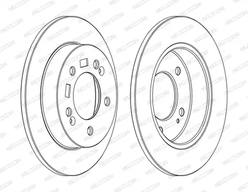 спирачен диск FERODO DDF1874C