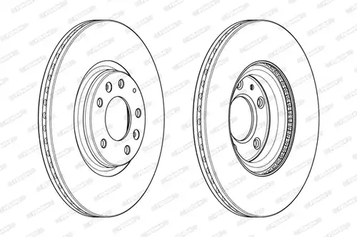 спирачен диск FERODO DDF1880C