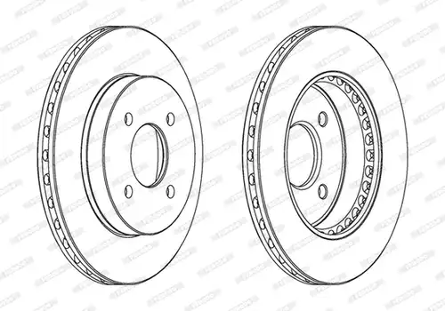 спирачен диск FERODO DDF1885