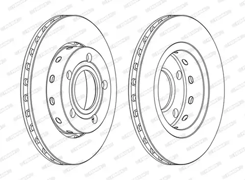 спирачен диск FERODO DDF1887C