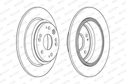 спирачен диск FERODO DDF1894C