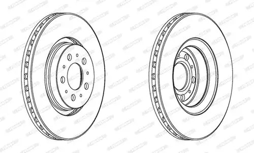 спирачен диск FERODO DDF1898