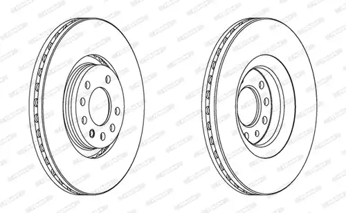 спирачен диск FERODO DDF1904