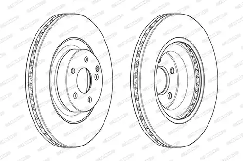 спирачен диск FERODO DDF1905C-1
