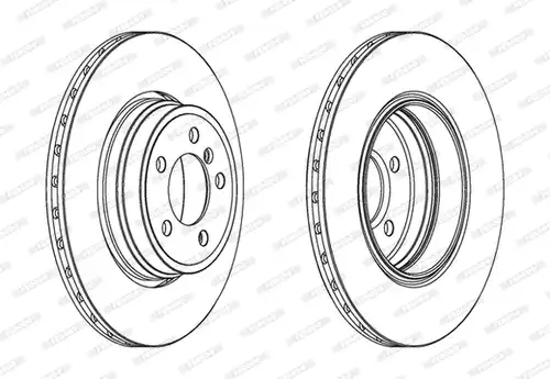 спирачен диск FERODO DDF1936