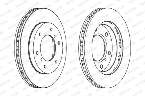спирачен диск FERODO DDF1937