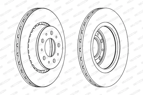 спирачен диск FERODO DDF194