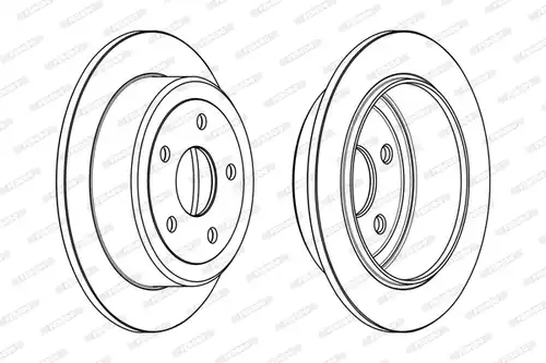 спирачен диск FERODO DDF1958C