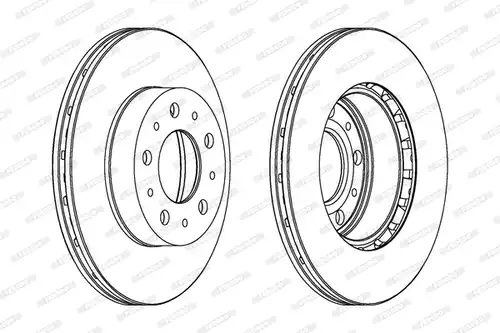 спирачен диск FERODO DDF196
