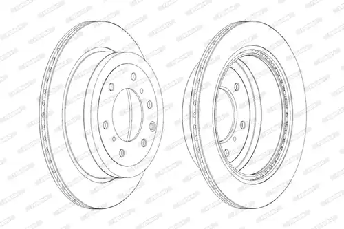 спирачен диск FERODO DDF1965