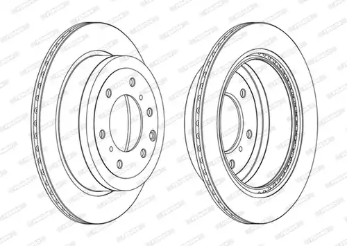 спирачен диск FERODO DDF1965C