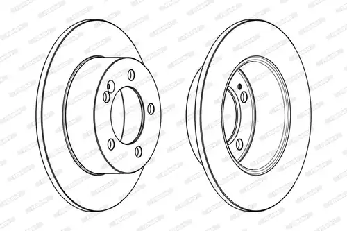 спирачен диск FERODO DDF1976C