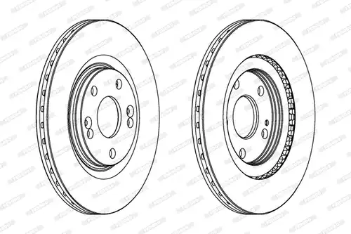 спирачен диск FERODO DDF198