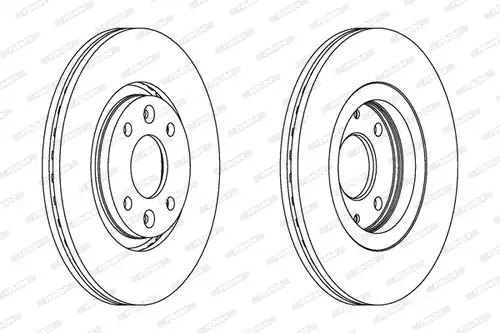 спирачен диск FERODO DDF199
