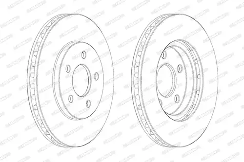 спирачен диск FERODO DDF2001