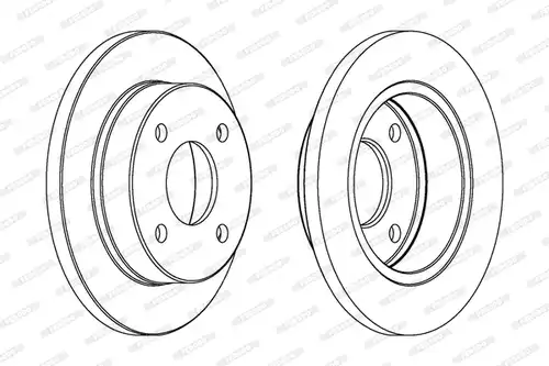 спирачен диск FERODO DDF202