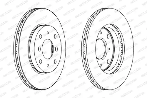 спирачен диск FERODO DDF204