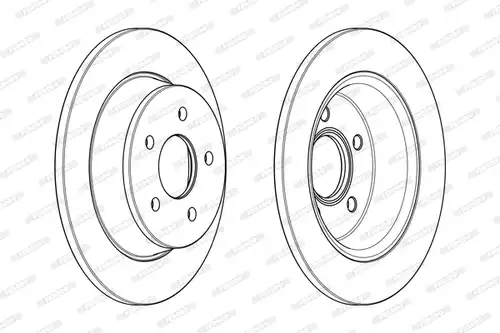спирачен диск FERODO DDF2058C