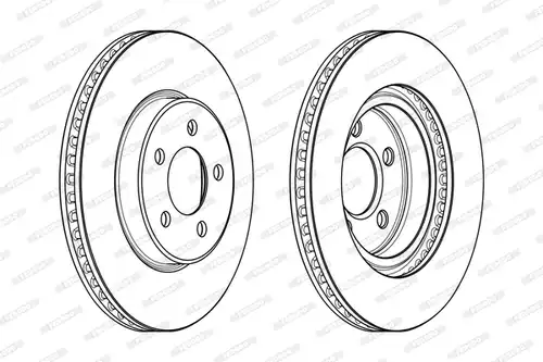 спирачен диск FERODO DDF2065C