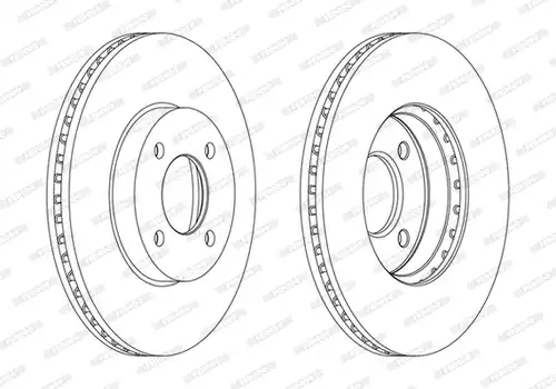 спирачен диск FERODO DDF2068C
