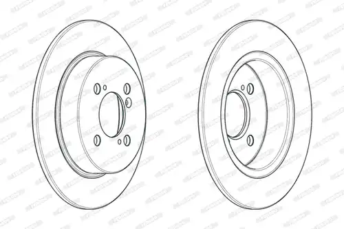 спирачен диск FERODO DDF2071C