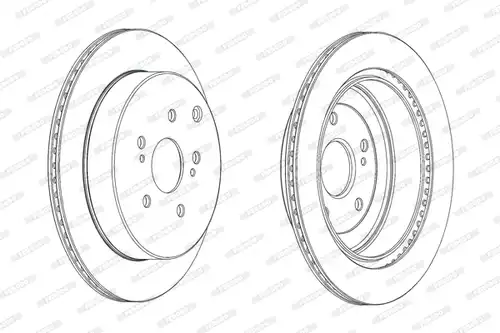 спирачен диск FERODO DDF2072C