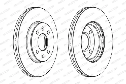 спирачен диск FERODO DDF2089C