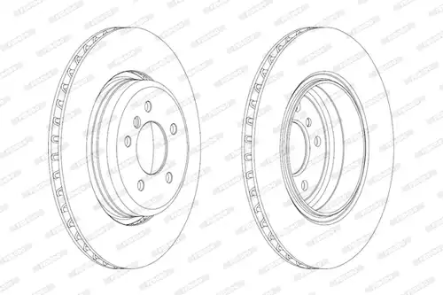 спирачен диск FERODO DDF2154C