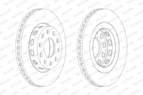 спирачен диск FERODO DDF2181